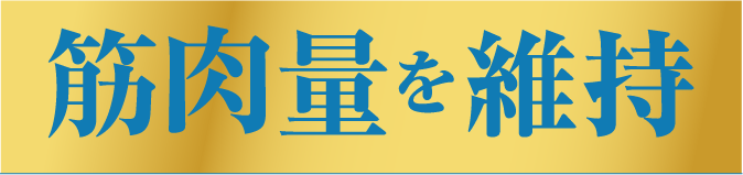 筋肉量を維持